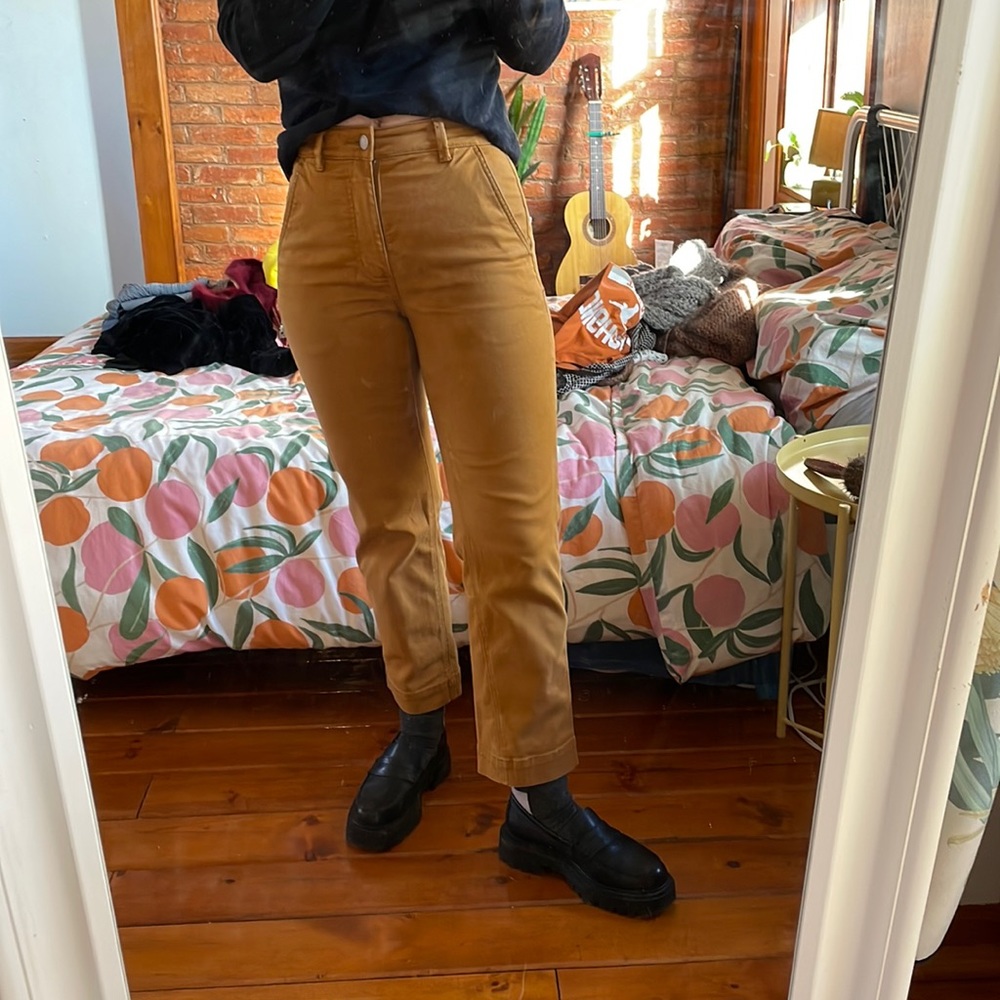 Everlane Mustard Pants